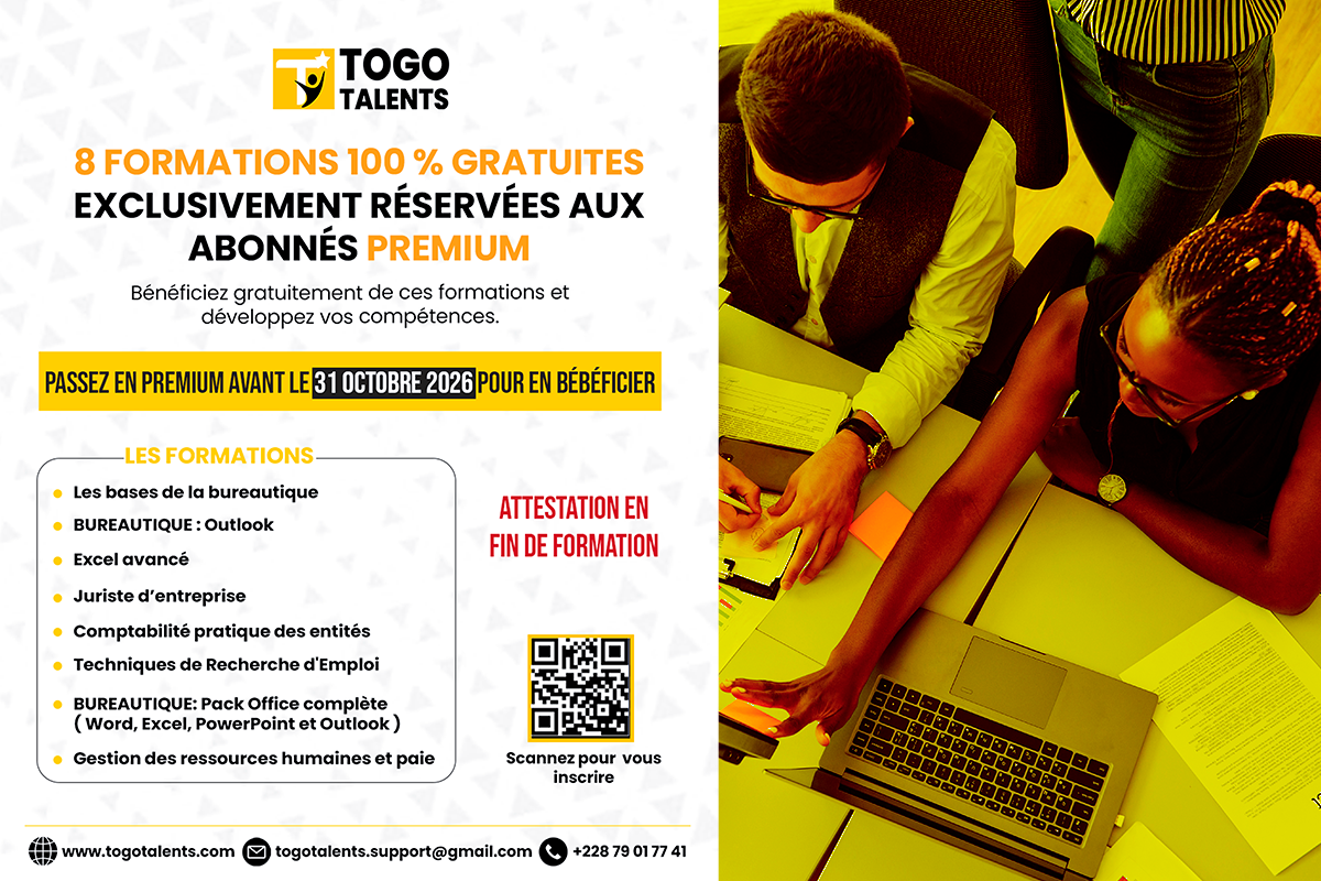 TogoTalents lance ses formations pour développer les compétences des candidats